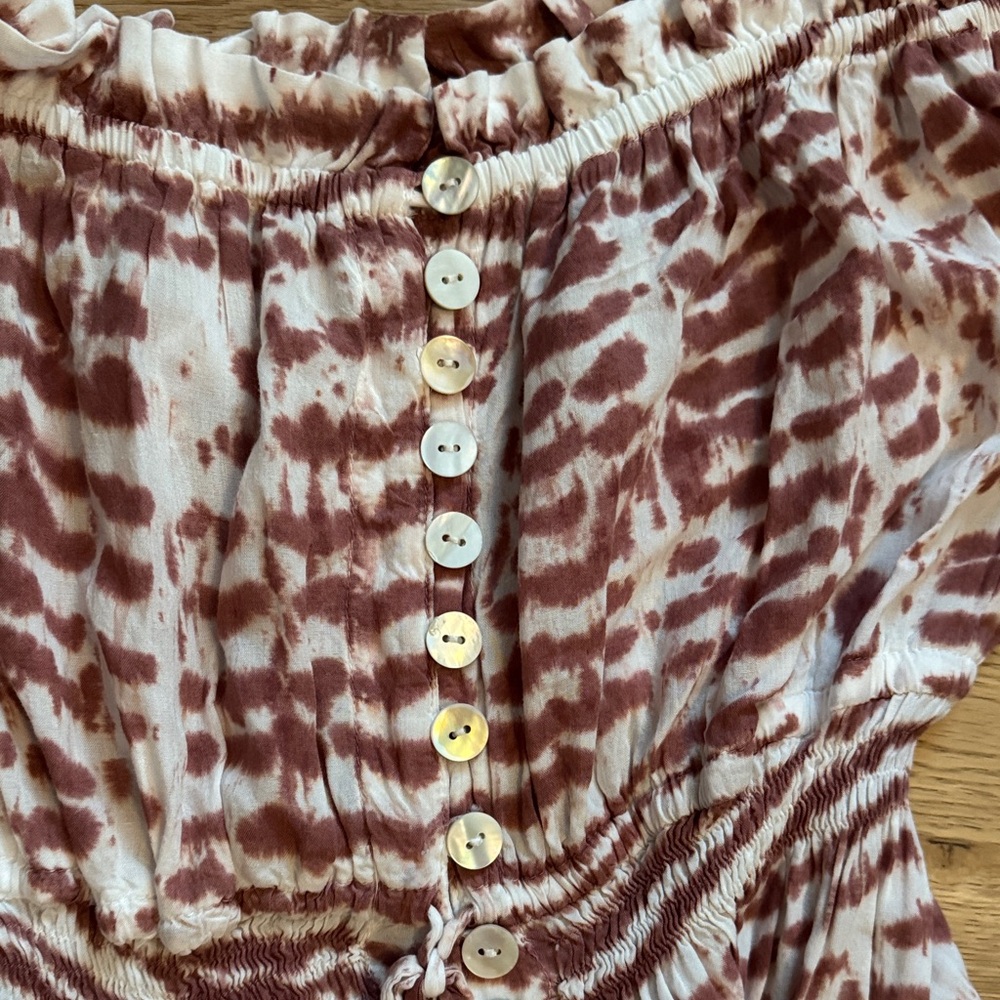 Elegant Tie-Dye Maxi Dress - Picture 2 of 3